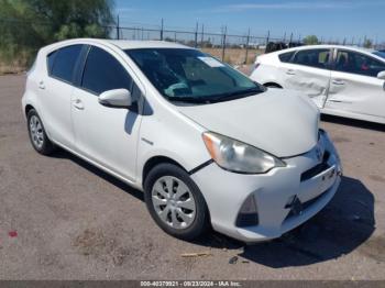  Salvage Toyota Prius c