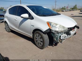  Salvage Toyota Prius c