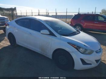  Salvage Hyundai ELANTRA