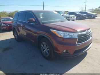  Salvage Toyota Highlander