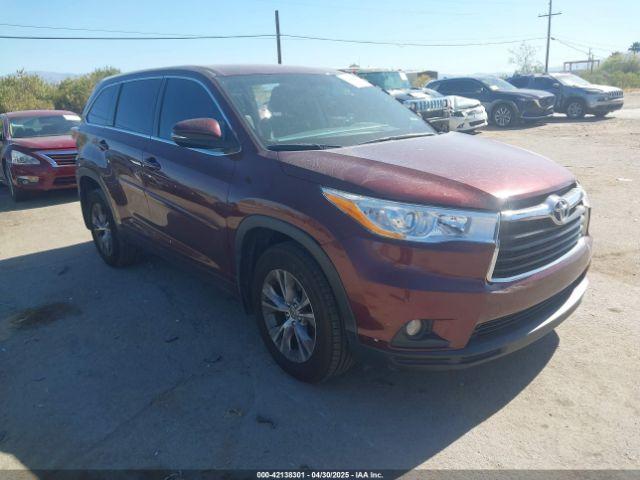  Salvage Toyota Highlander