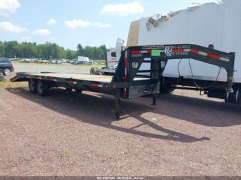  Salvage P And T 25  Gooseneck Flatbed Tra