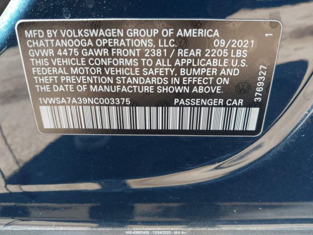 Volkswagen Passat 2.0t Se Image 11