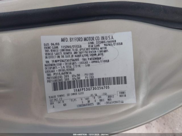 Ford Taurus Se Image 16