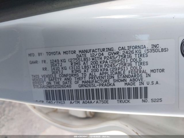 Toyota Tacoma Prerunner V6 Image 9