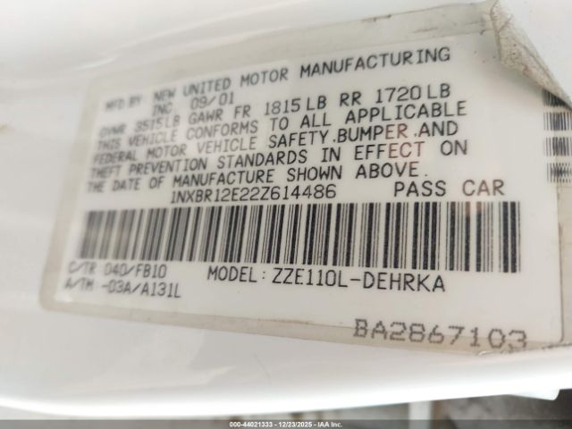 Toyota Corolla Ce Image 13