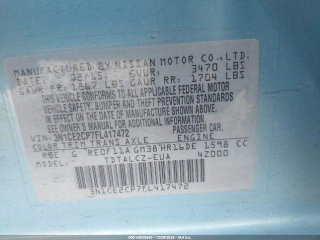 Nissan Versa S Plus Image 8