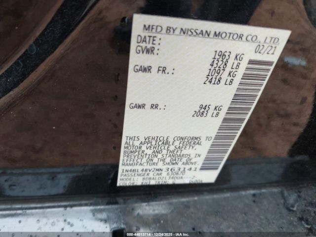 Nissan Altima S Fwd Image 16