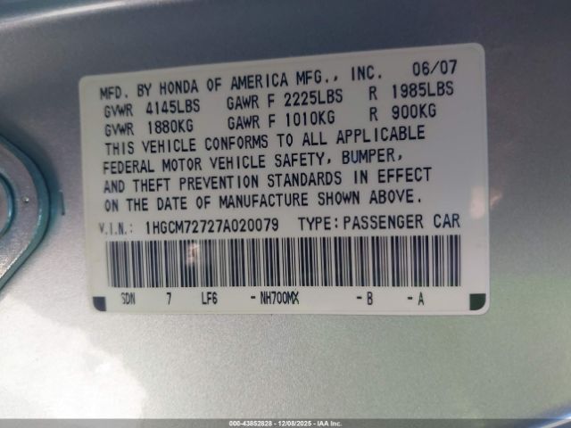 Honda Accord 2.4 Ex Image 10